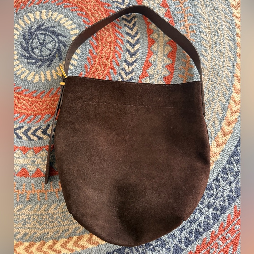 Madewell Dark Brown Suede Hobo Bag